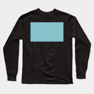 COVID 19 Pattern Teal Long Sleeve T-Shirt